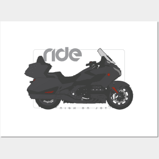 Ride gold wing tour black Posters and Art